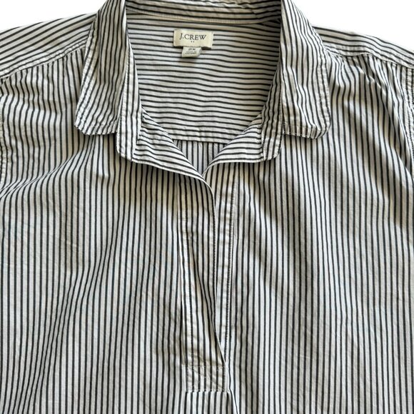 J. Crew Factory Black and White Striped Top - Picture 3 of 10